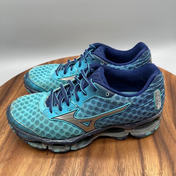 Mizuno Wave Prophecy 4 Shoes Womens Size 7 Blue Running Comfort Walking Sneakers - Picture 3 of 8